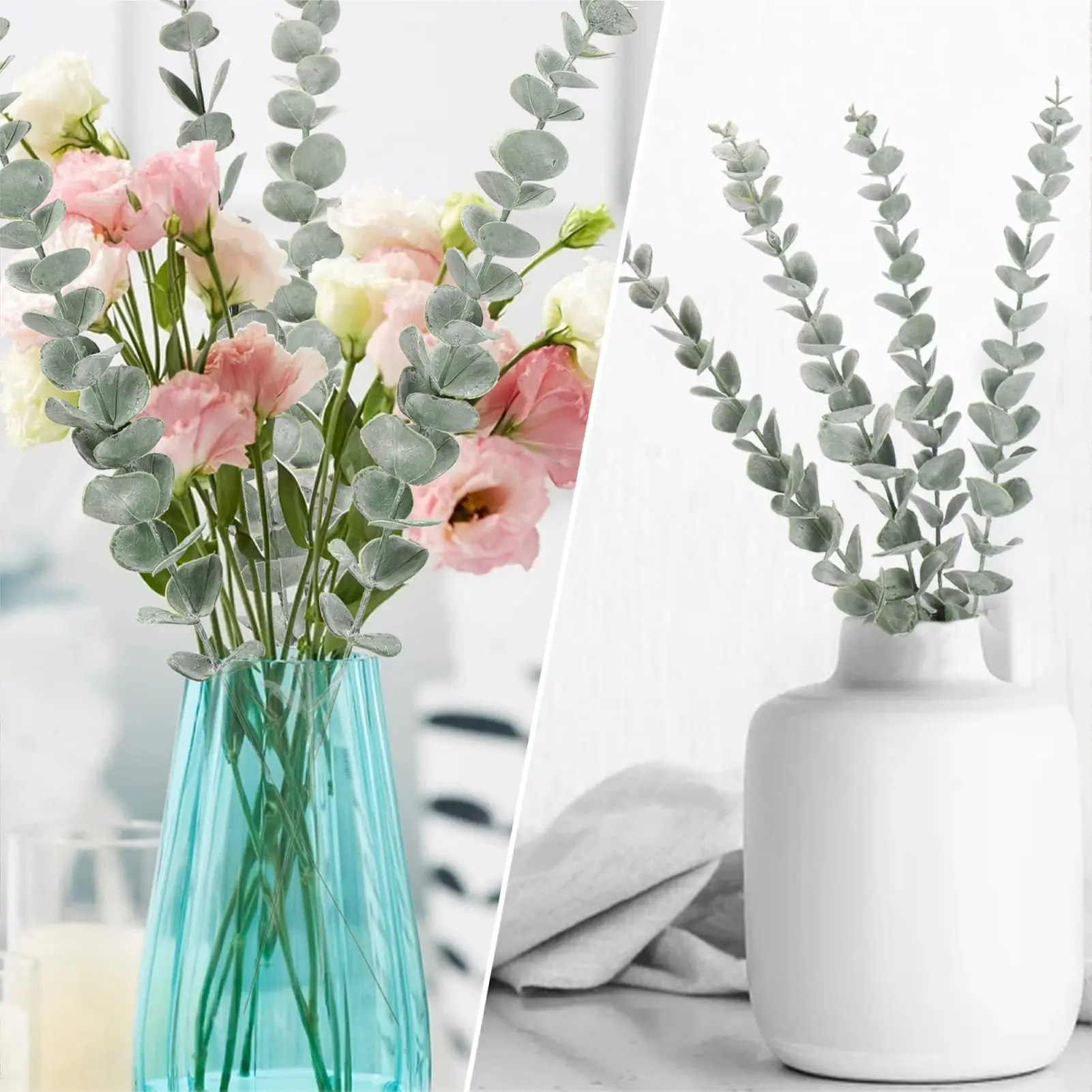 10pcs 38cm Eucalyptus Stems Ar - Florist Supply Bulk ulasan dan harga