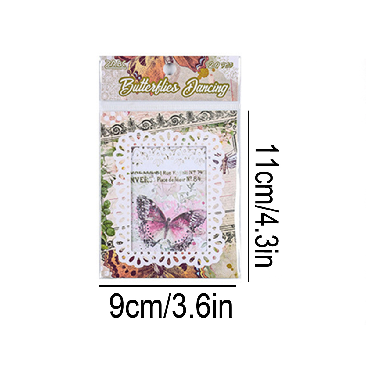 20pcs Non-Adhesive Vintage Flo - Supply Florist ulasan dan harga